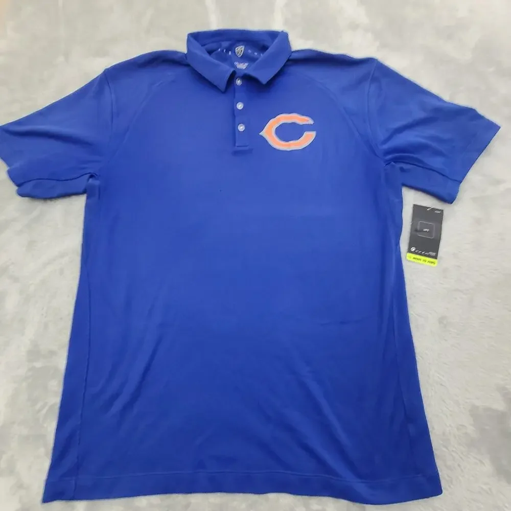 Nike Chicago Cubs Polo Shirt Mens Large 2XL Blue Authentic